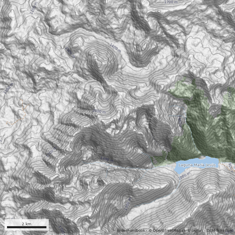 Mapa Cerro Lancú
