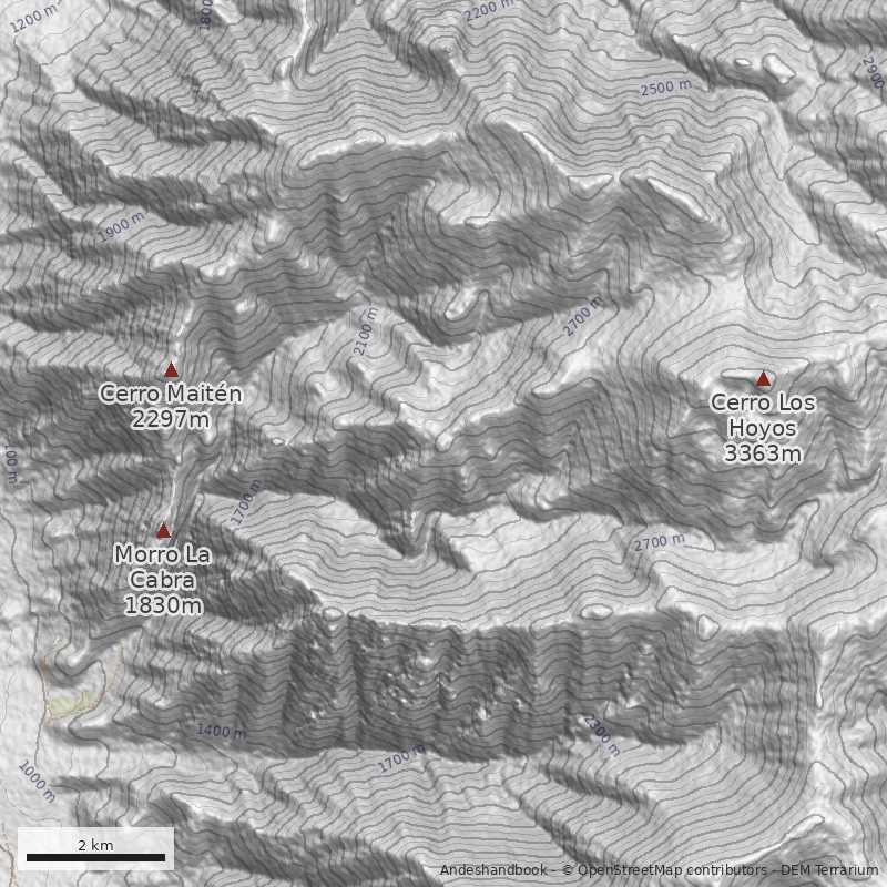 Mapa Cerro Olivillo 