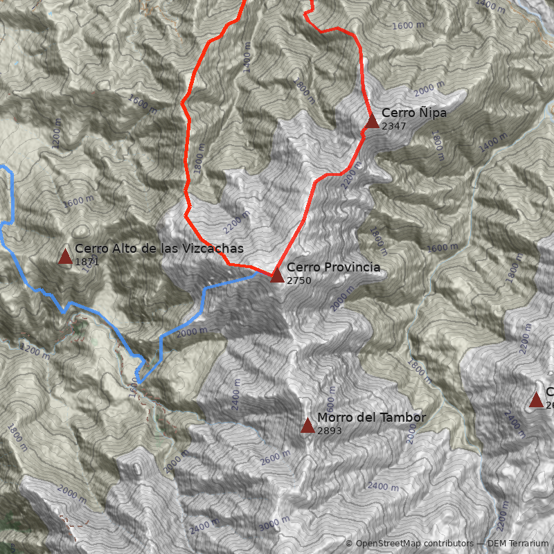 Mapa Directa Canaleta Oeste