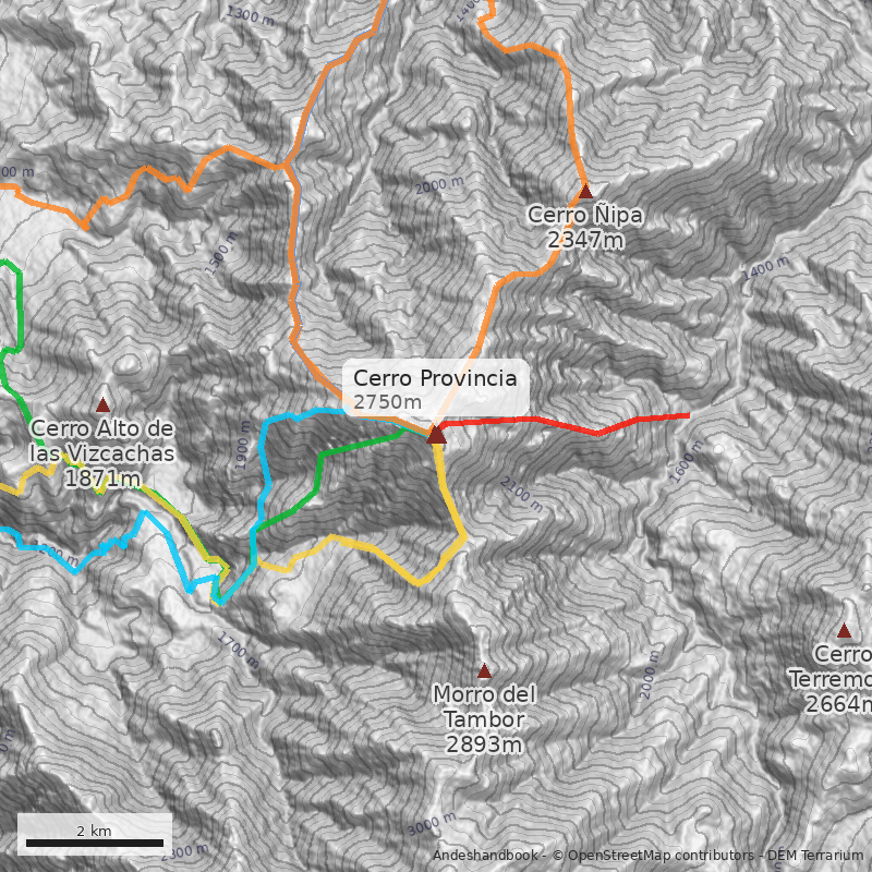 Mapa Cerro Provincia