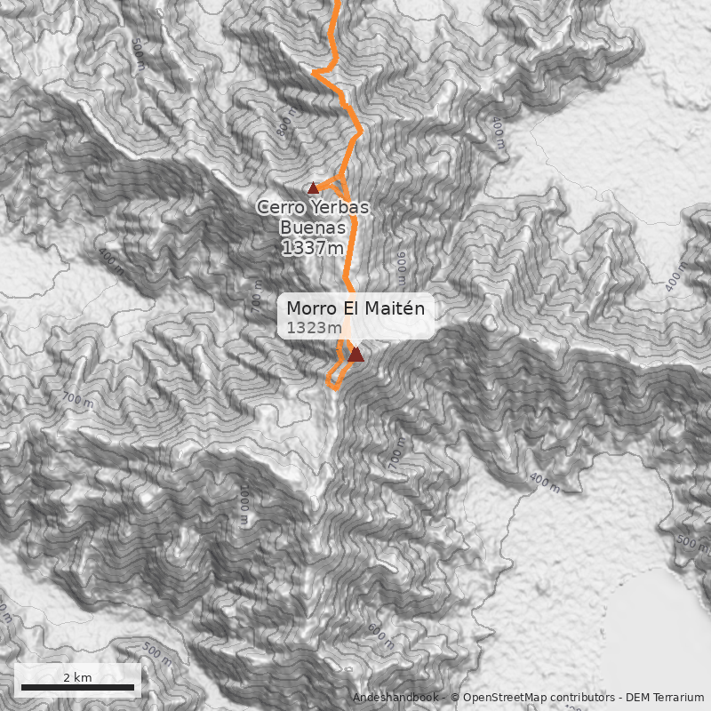 Mapa Morro El Maitén