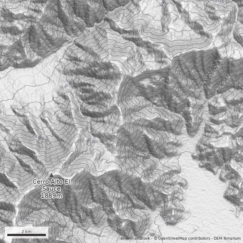Mapa Cerro Alto del Romeral