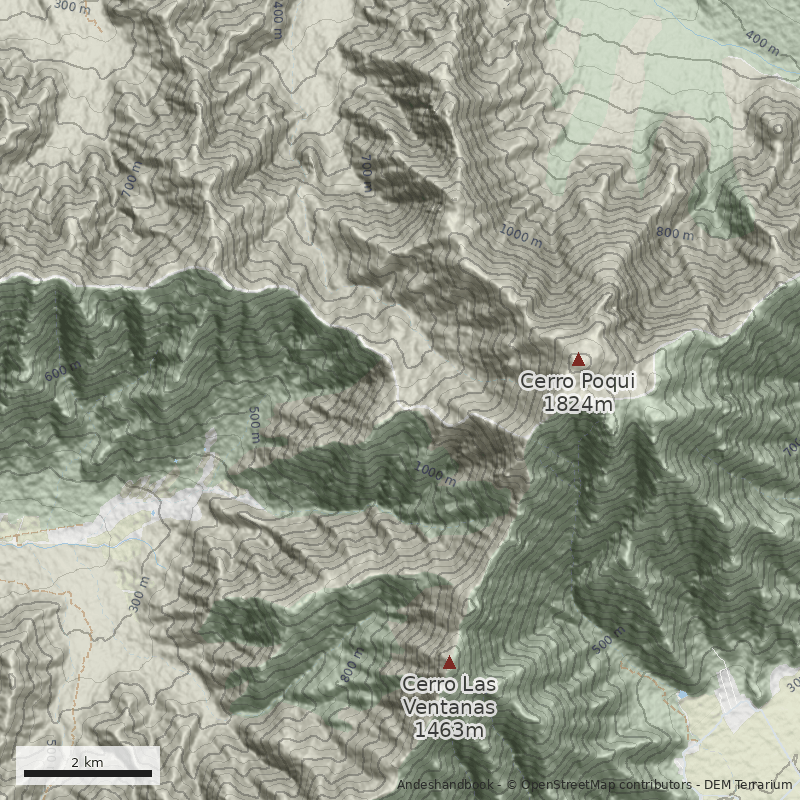 Mapa Cerro Mudaumo