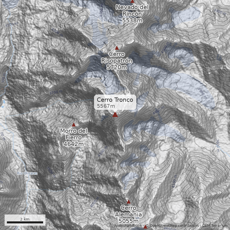 Mapa Cerro Tronco