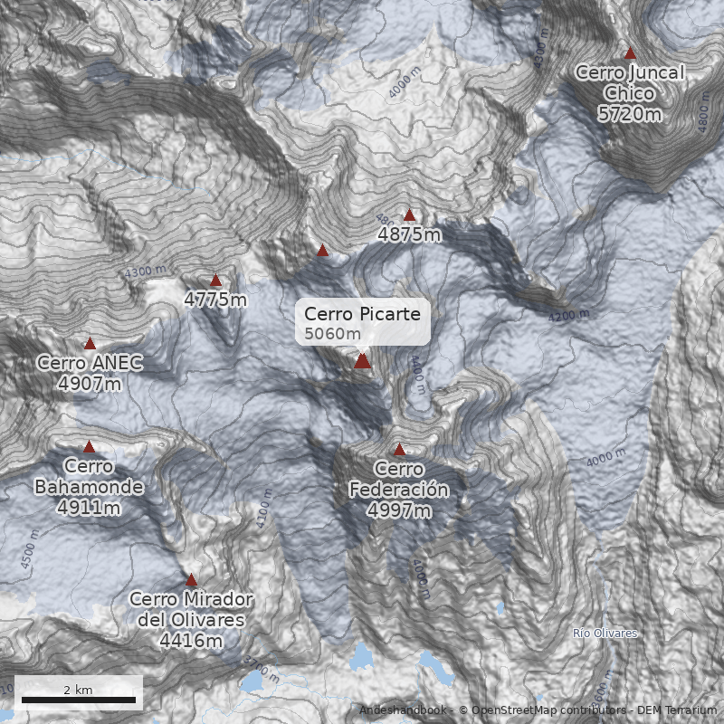 Mapa Cerro Picarte
