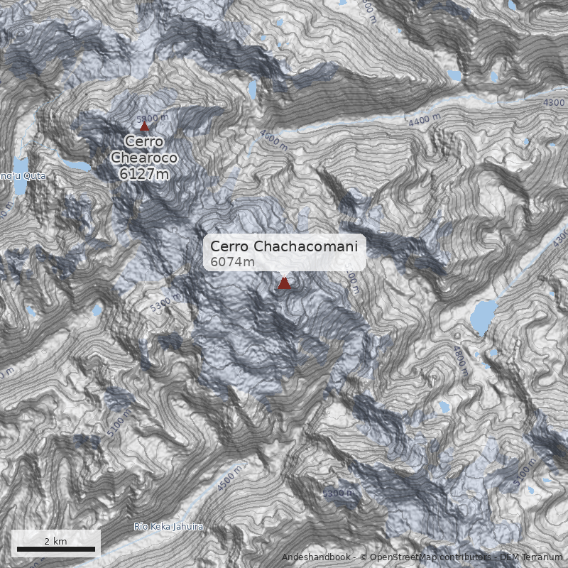 Mapa Cerro Chachacomani