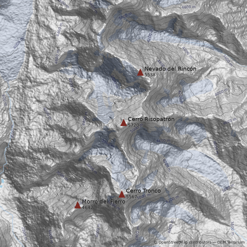Mapa Cerro Risopatrón