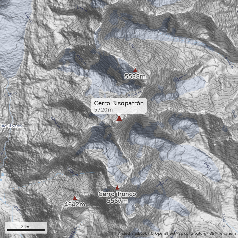 Mapa Cerro Risopatrón