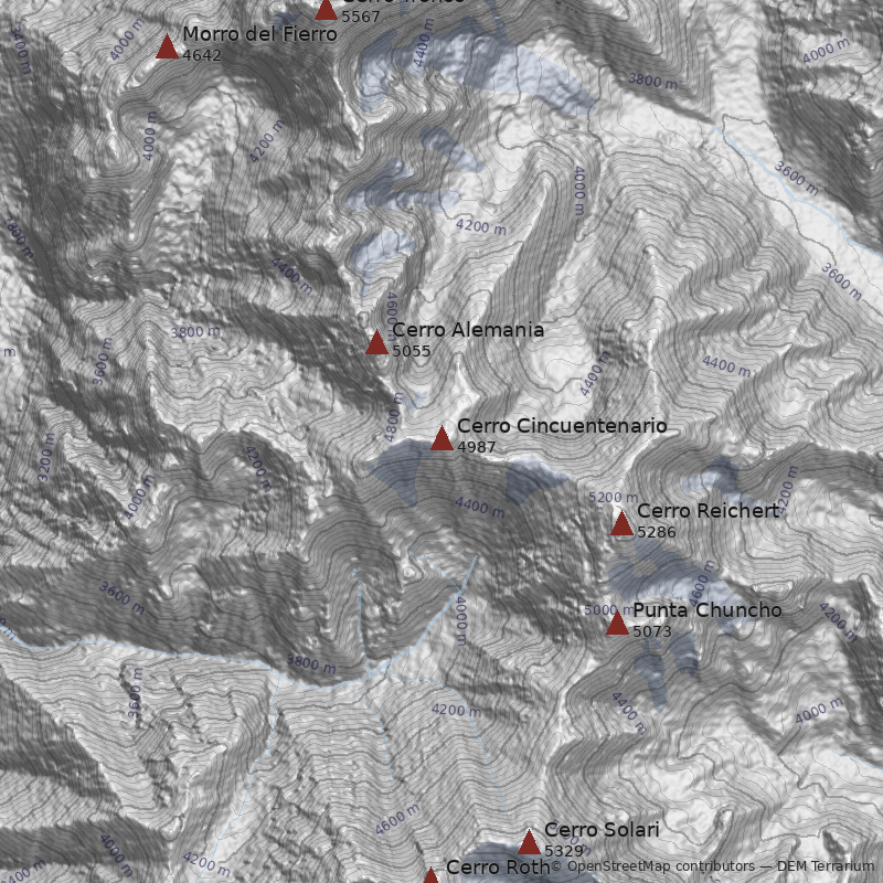 Mapa Cerro Cincuentenario