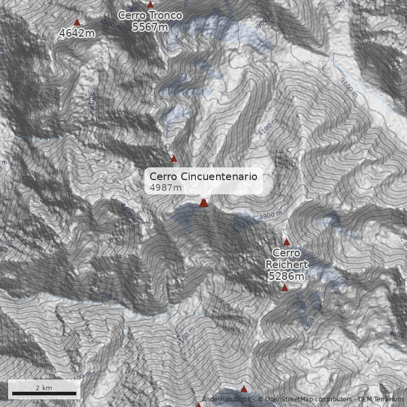 Mapa Cerro Cincuentenario