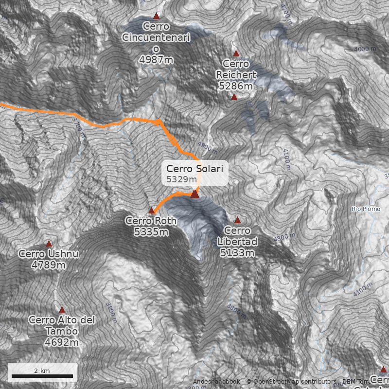 Mapa Cerro Solari
