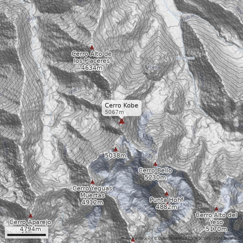 Mapa Cerro Kobe