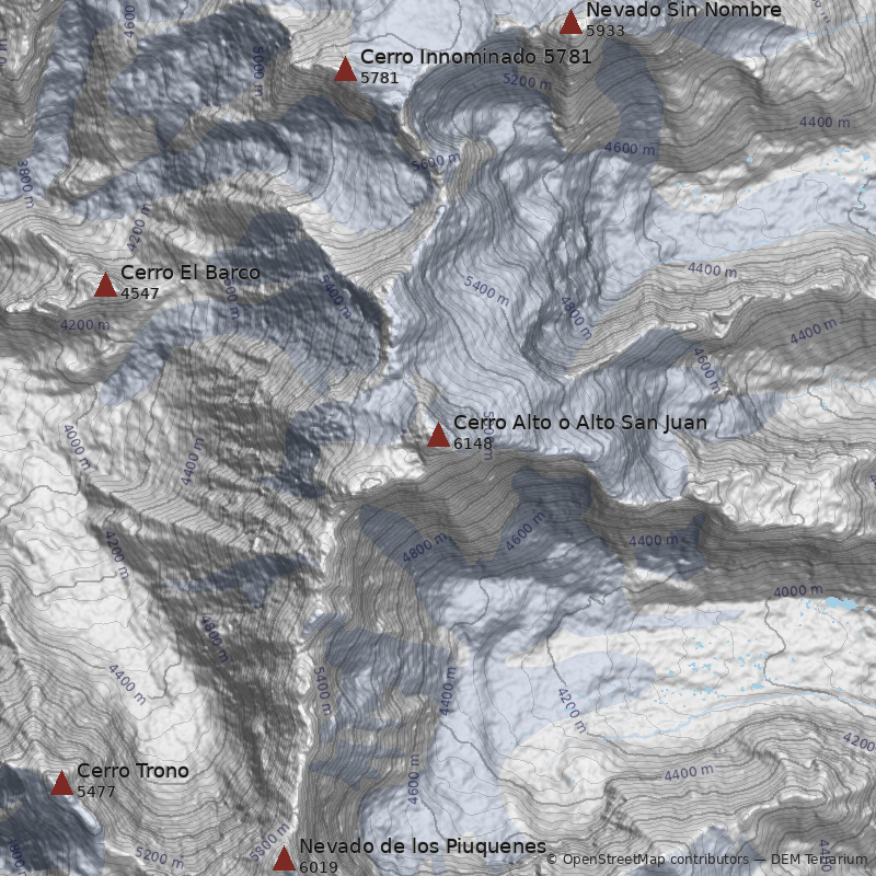 Mapa Cerro Alto o Alto San Juan