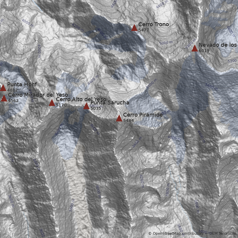 Mapa Cerro Pirámide