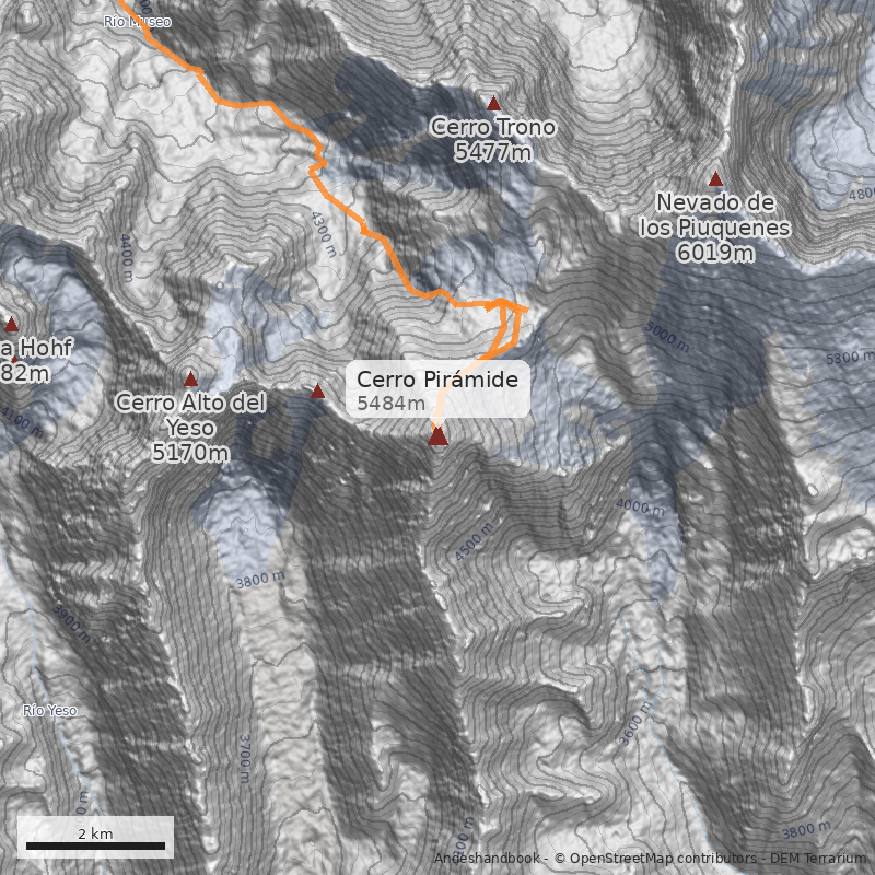 Mapa Cerro Pirámide