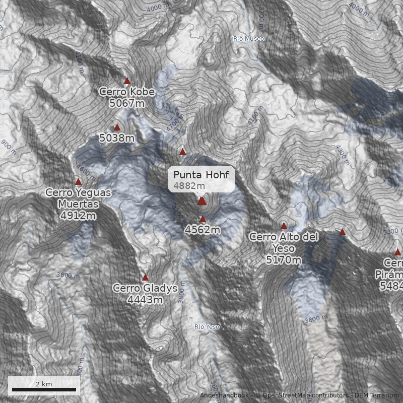 Mapa Punta Hohf