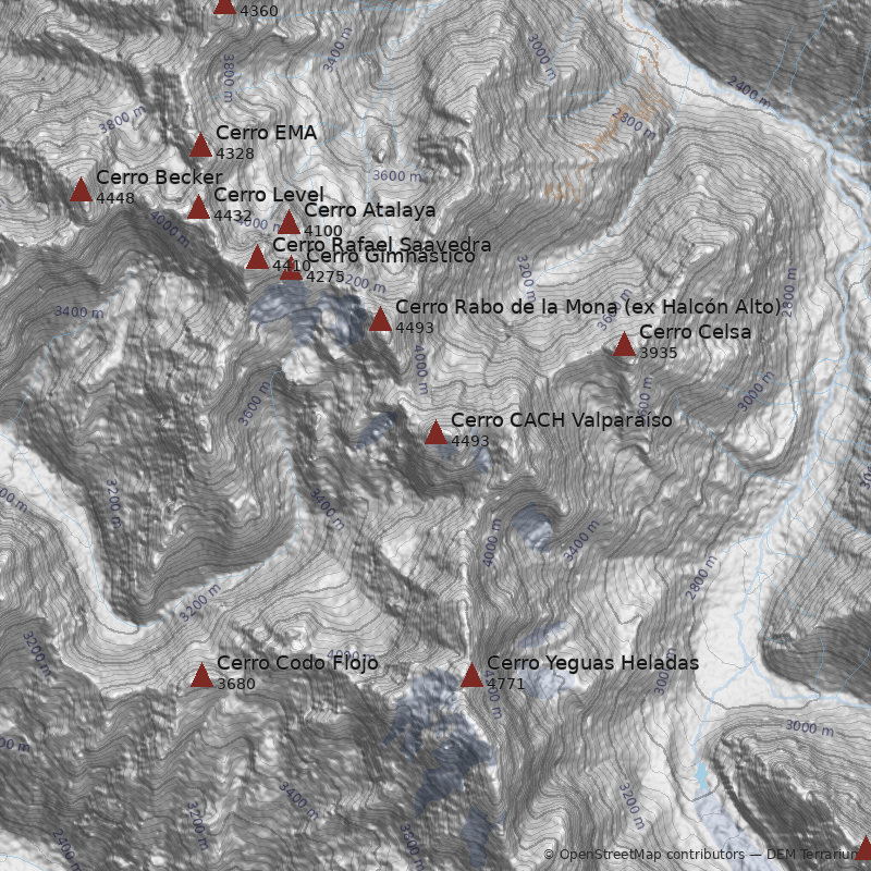 Mapa Cerro CACH Valparaíso