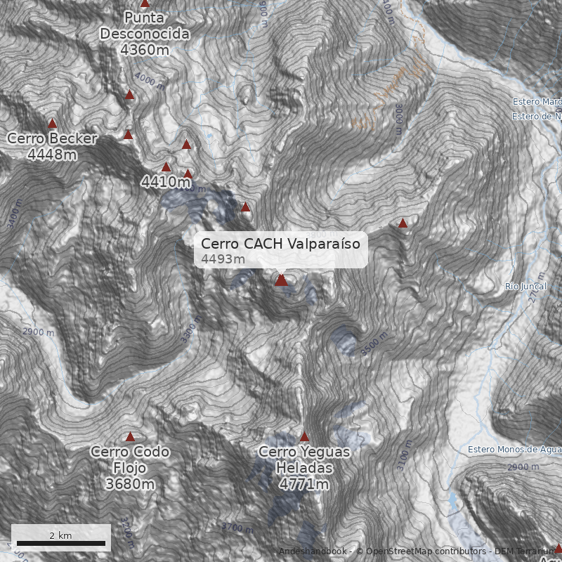 Mapa Cerro CACH Valparaíso