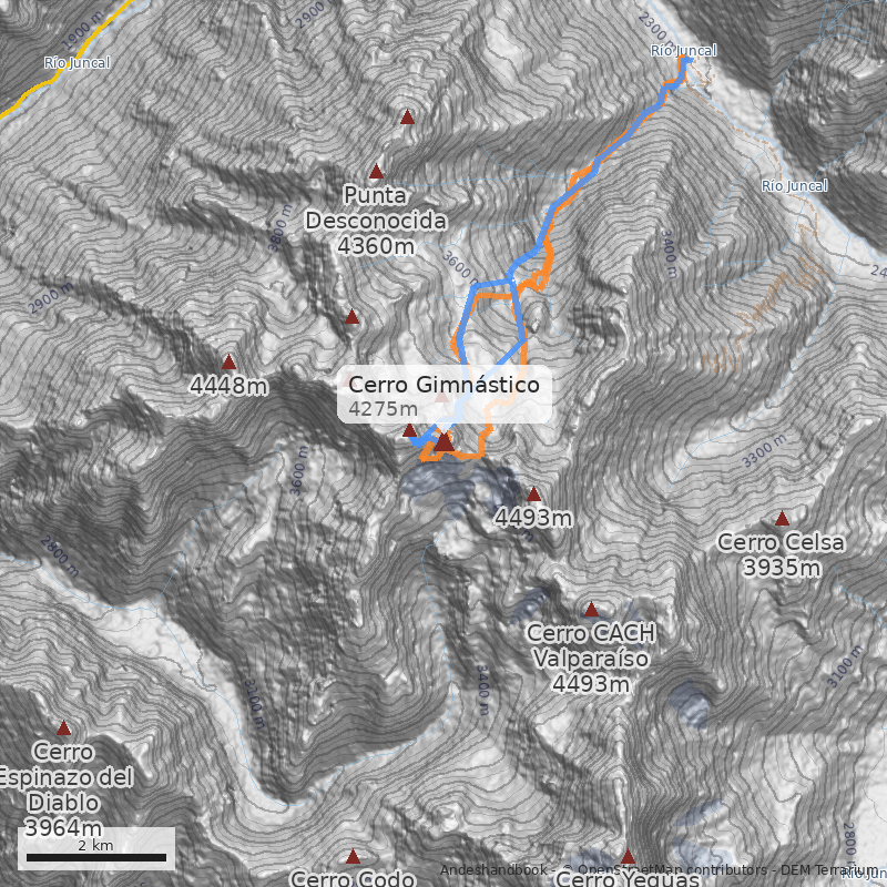Mapa Cerro Gimnástico