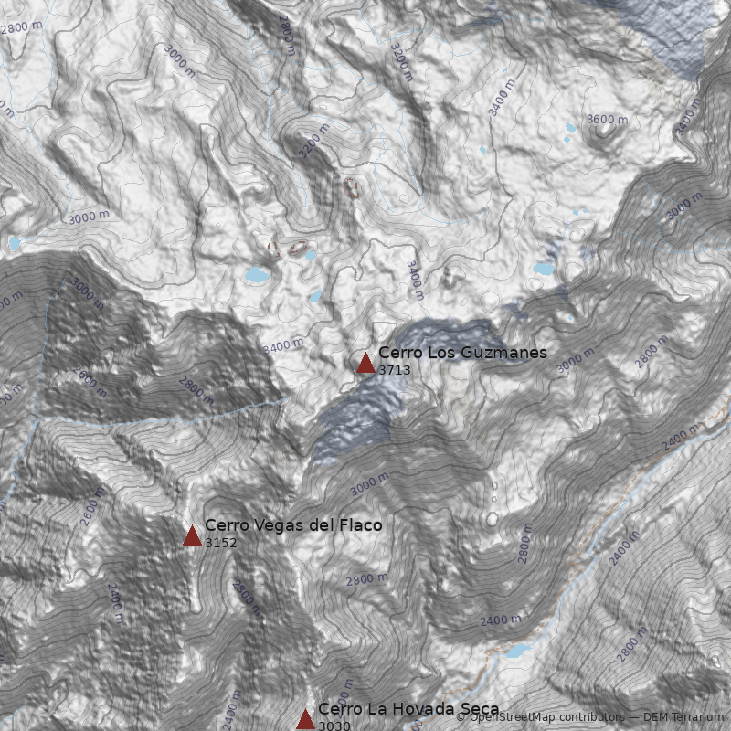 Mapa Cerro Los Guzmanes