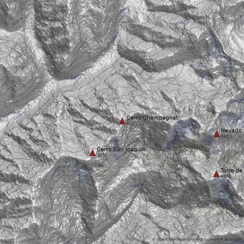 Mapa Filo Norte (Cumbre Noroeste)