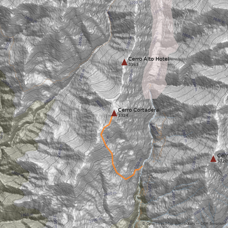 Mapa Cerro Cortadera