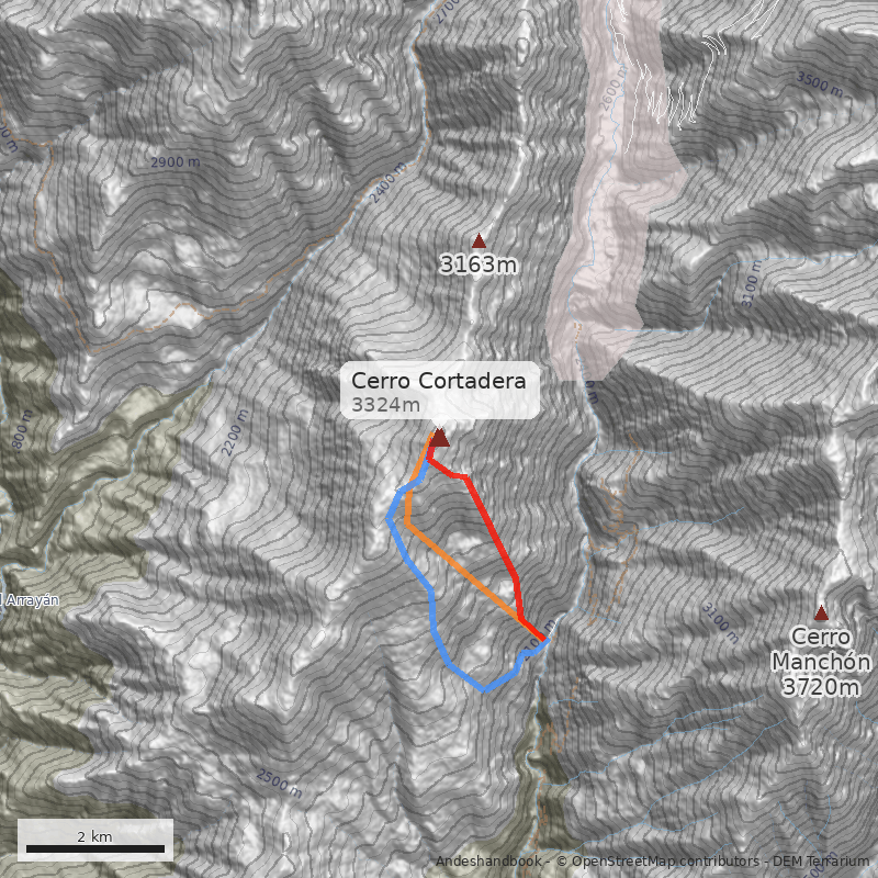 Mapa Cerro Cortadera