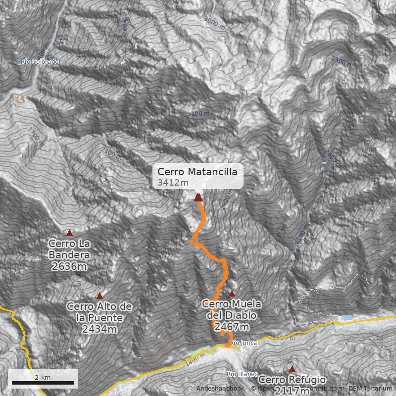 Mapa Cerro Matancilla