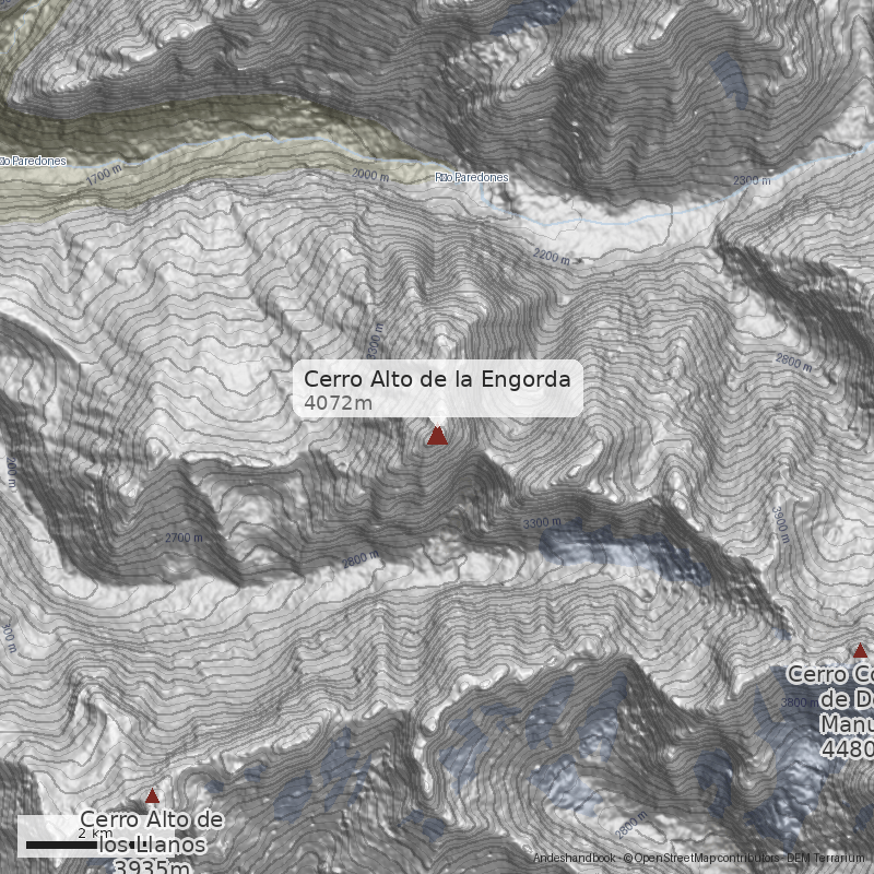 Mapa Cerro Alto de la Engorda