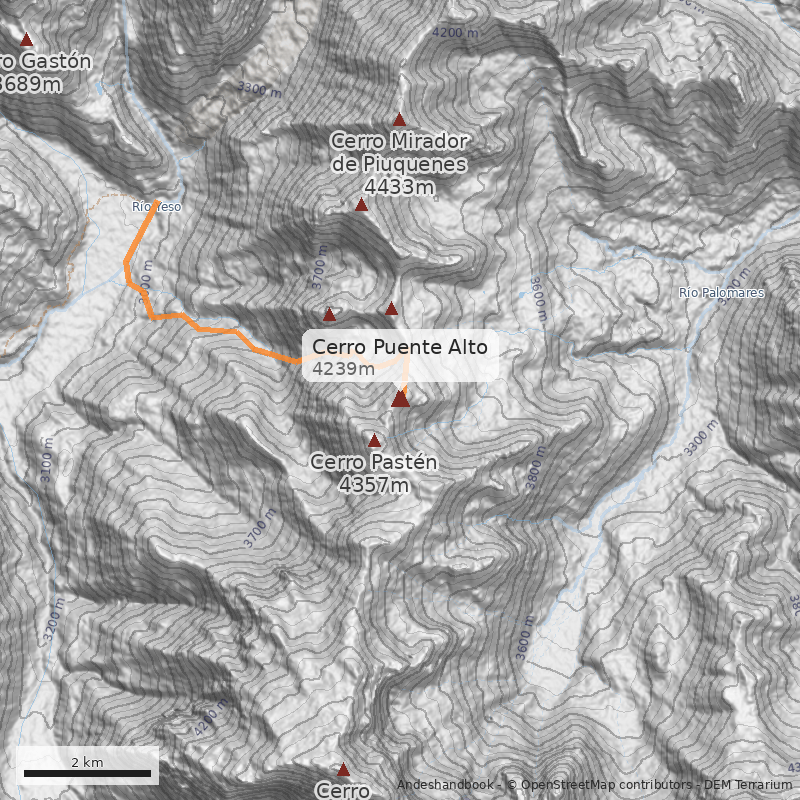 Mapa Cerro Puente Alto