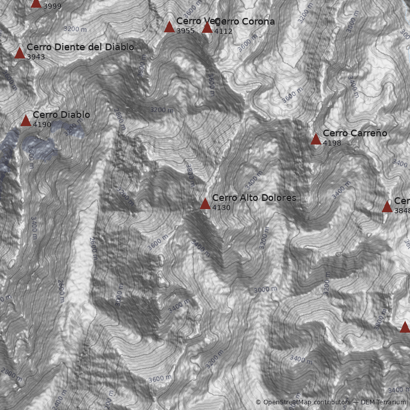 Mapa Cerro Alto Dolores