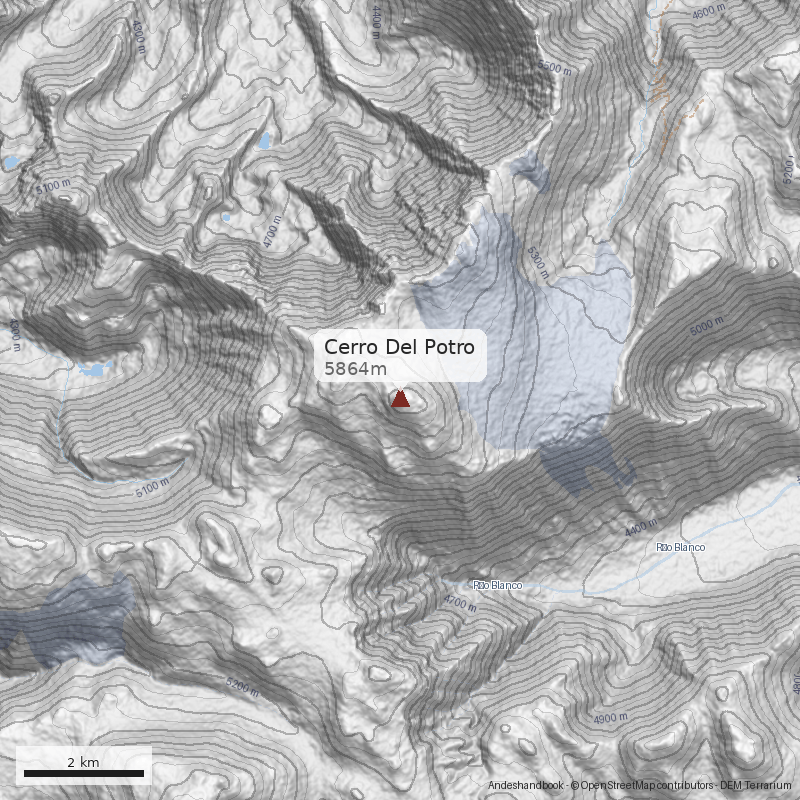 Mapa Cerro Del Potro