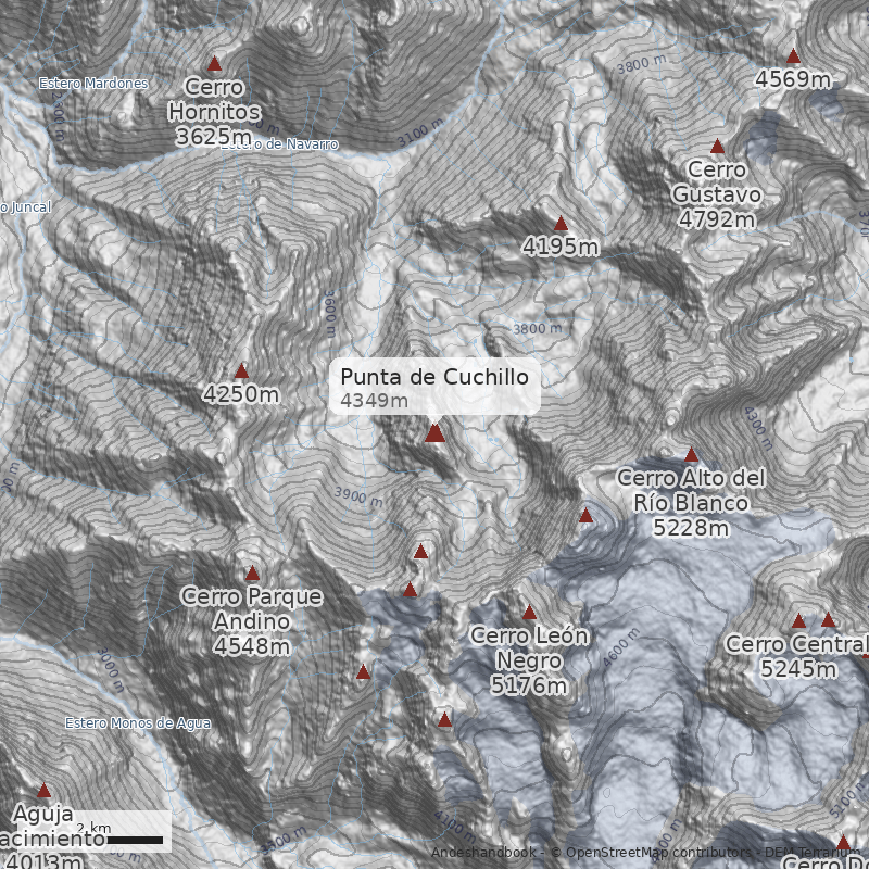 Mapa Punta de Cuchillo