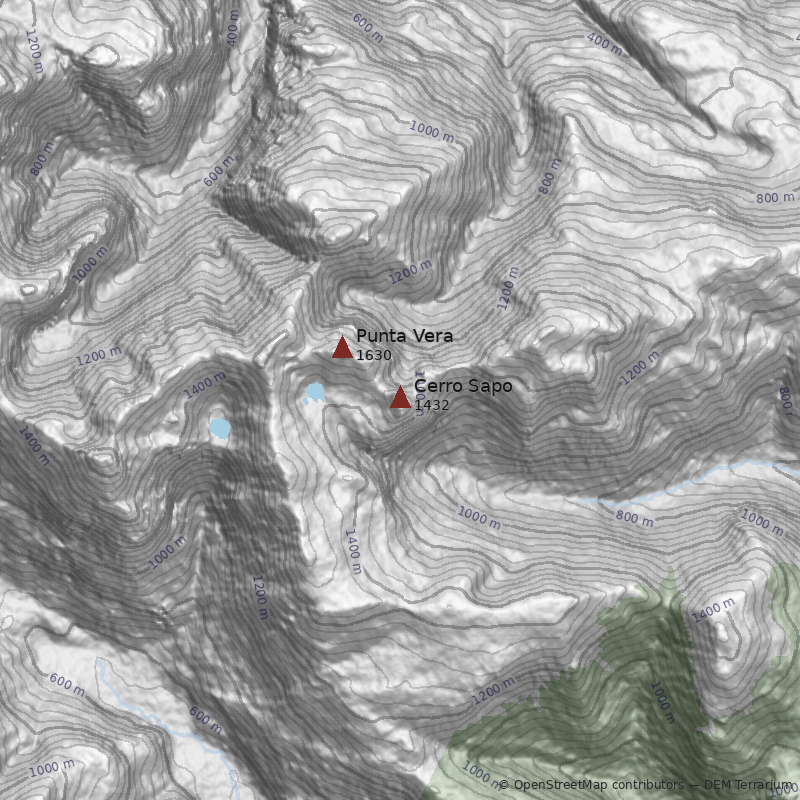 Mapa Cerro Sapo