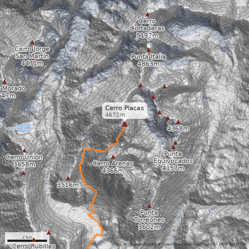Mapa Cerro Placas