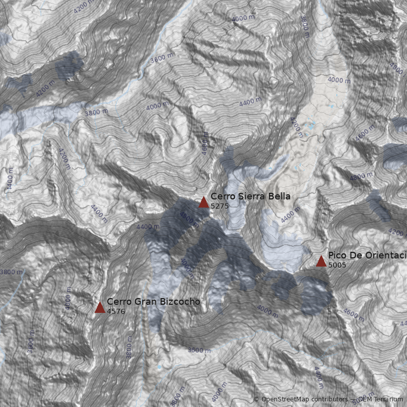 Mapa Cerro Sierra Bella
