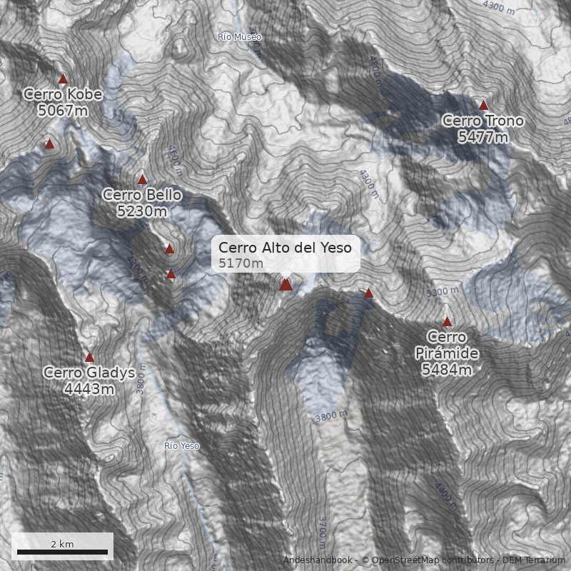 Mapa Cerro Alto del Yeso