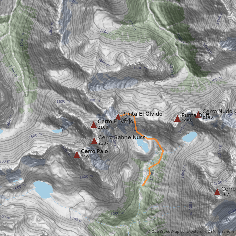 Mapa Punta El Olvido