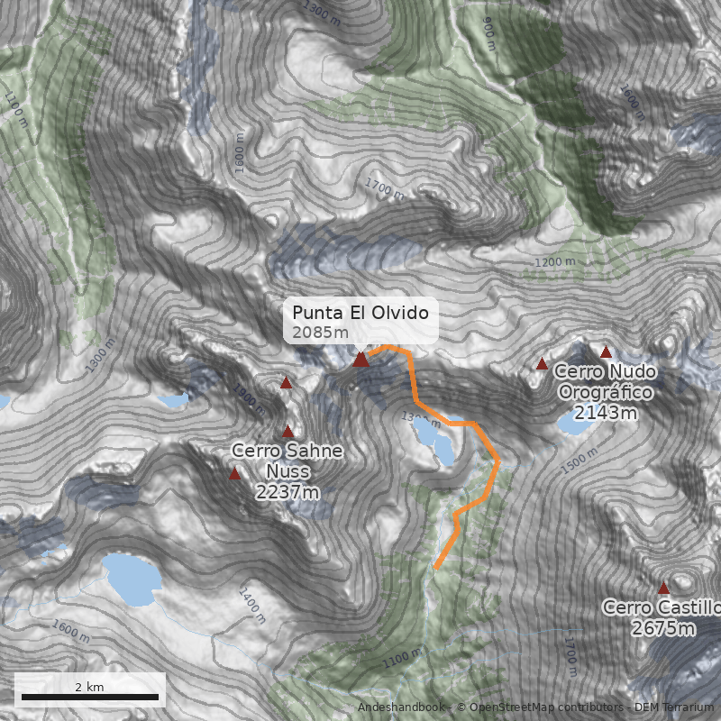 Mapa Punta El Olvido