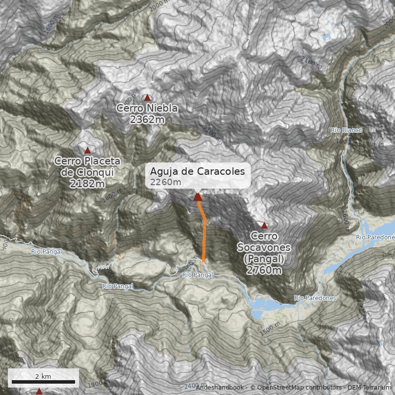 Mapa Aguja de Caracoles
