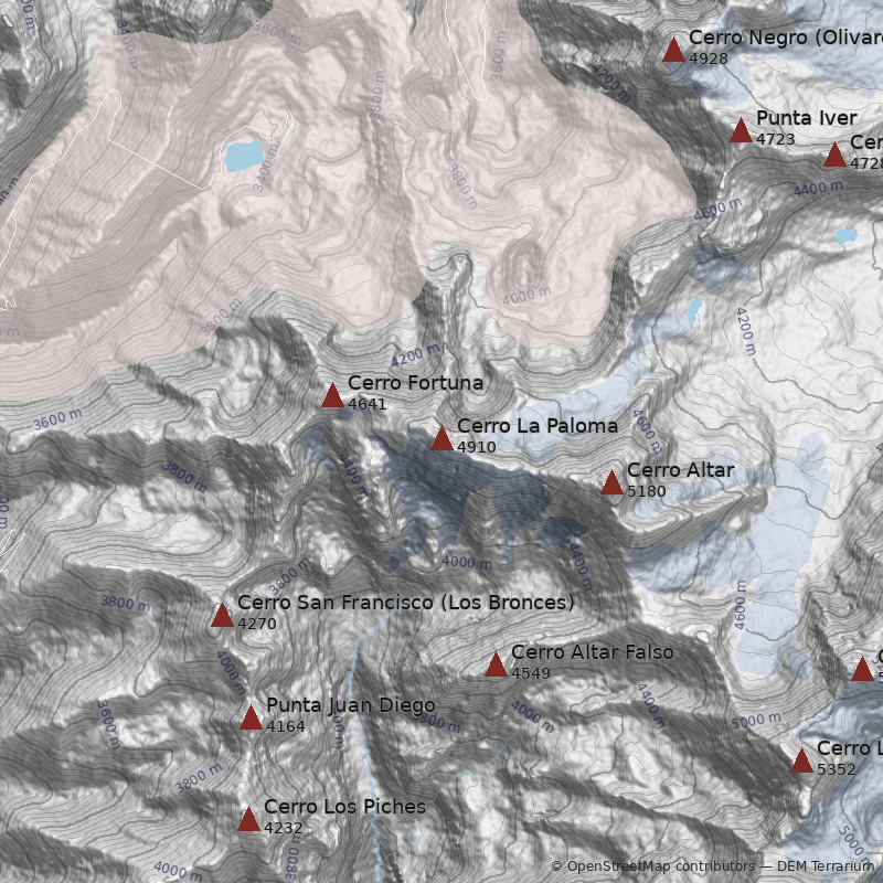 Mapa Normal - Glaciar del Rincón