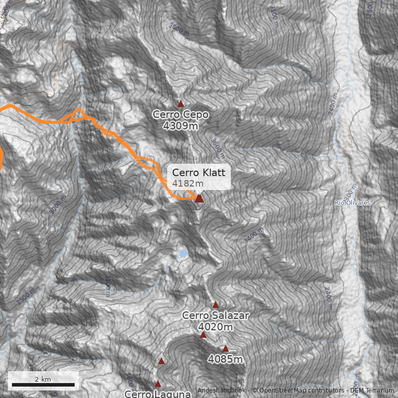 Mapa Cerro Klatt