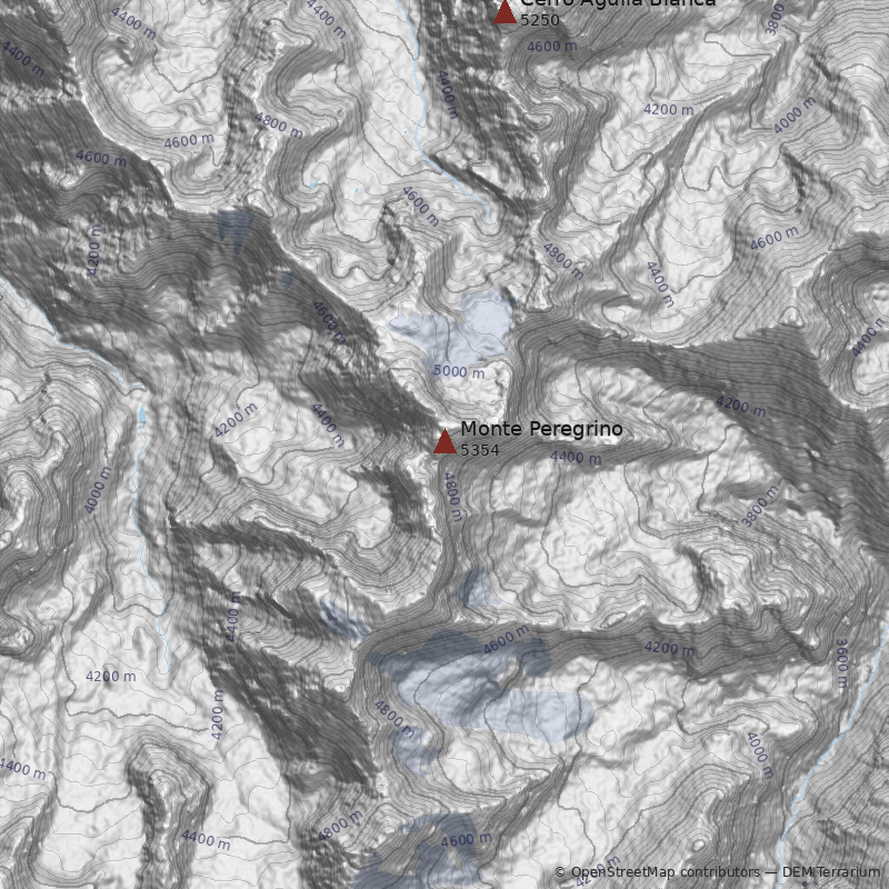 Mapa Monte Peregrino