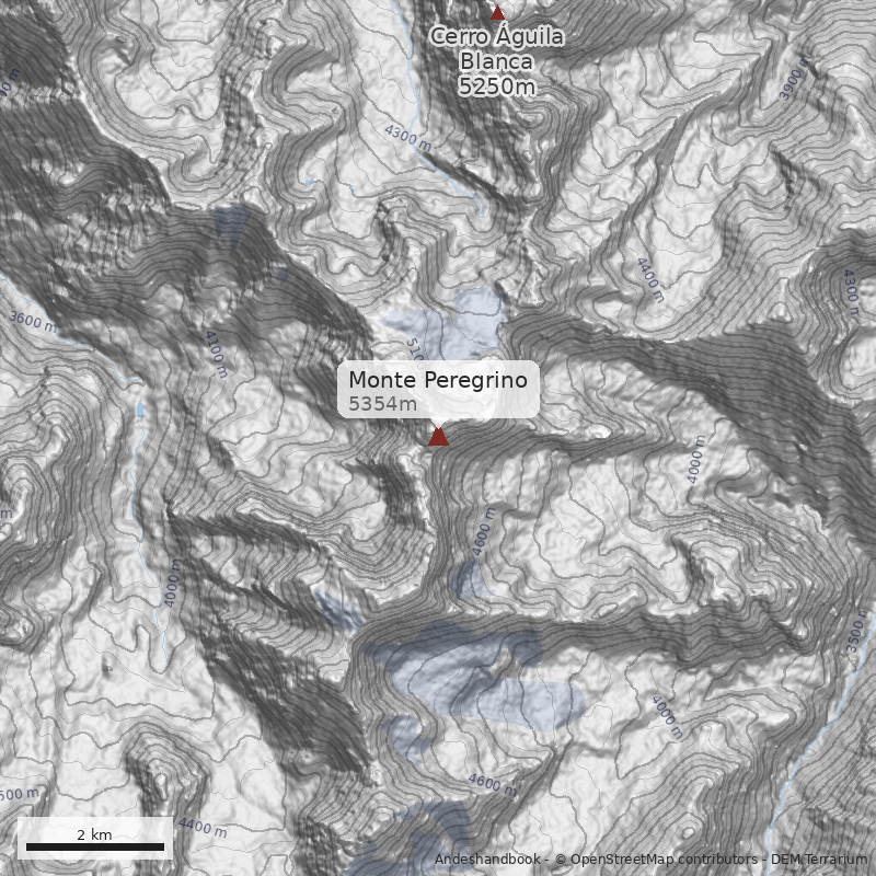 Mapa Monte Peregrino