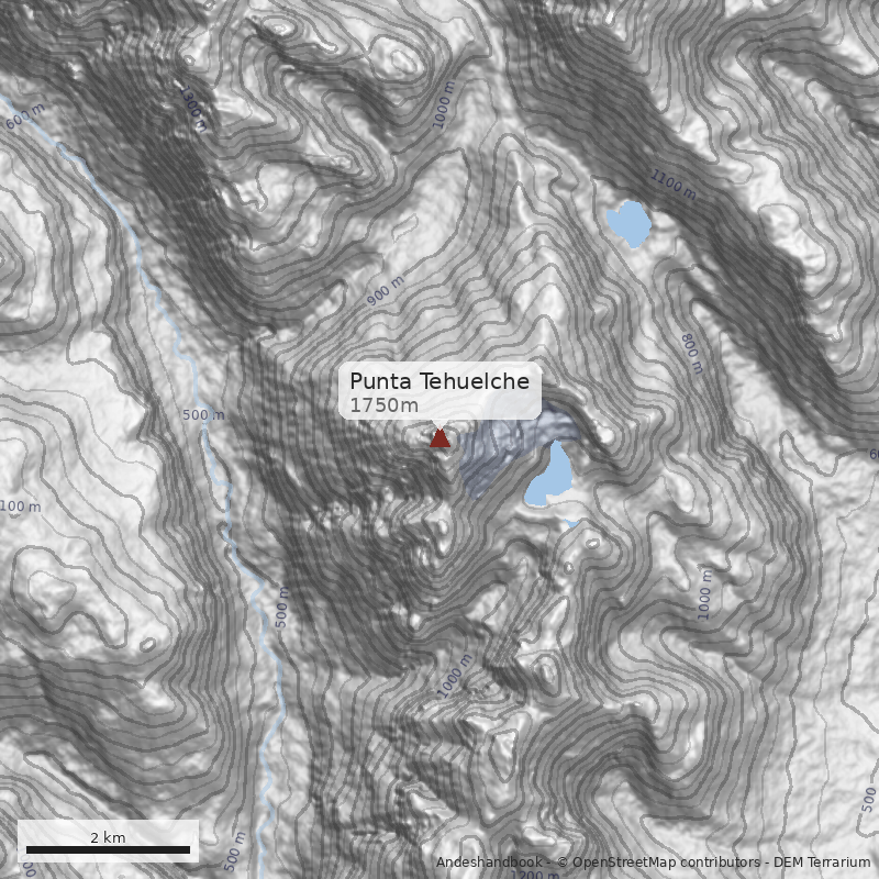 Mapa Punta Tehuelche