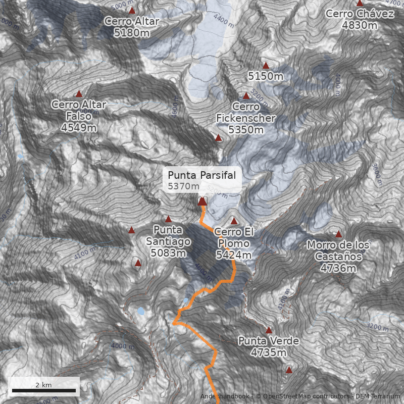 Mapa Punta Parsifal