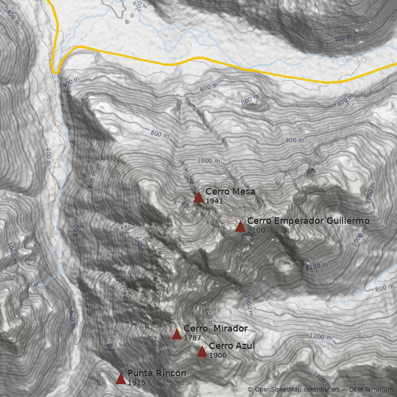Mapa Cerro Mesa