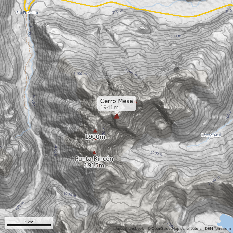 Mapa Cerro Mesa