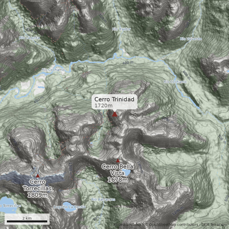 Mapa Cerro Trinidad