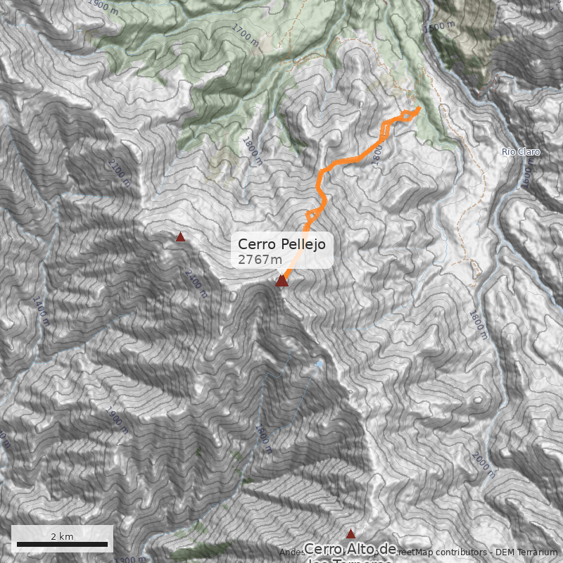 Mapa Cerro Pellejo